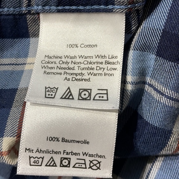 Eddie Bauer men’s flannel button down size large - Picture 4 of 7